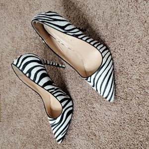 Zebra print heels size 7.5